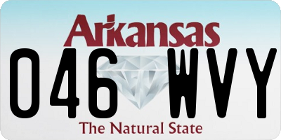 AR license plate 046WVY
