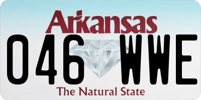 AR license plate 046WWE