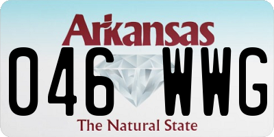 AR license plate 046WWG