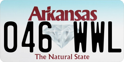 AR license plate 046WWL