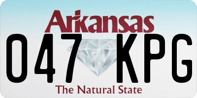 AR license plate 047KPG