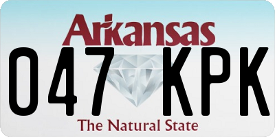 AR license plate 047KPK