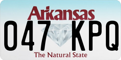 AR license plate 047KPQ