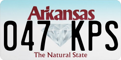 AR license plate 047KPS