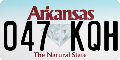 AR license plate 047KQH