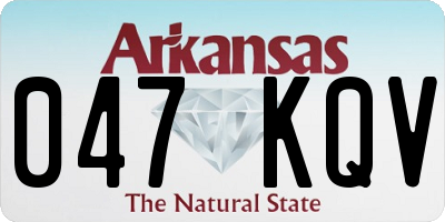 AR license plate 047KQV