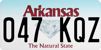 AR license plate 047KQZ