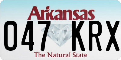 AR license plate 047KRX