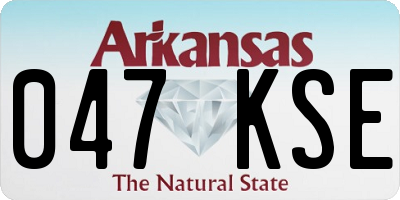 AR license plate 047KSE