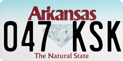 AR license plate 047KSK