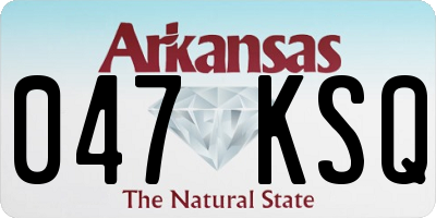 AR license plate 047KSQ