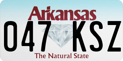 AR license plate 047KSZ