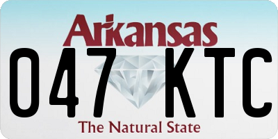 AR license plate 047KTC