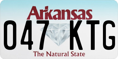 AR license plate 047KTG