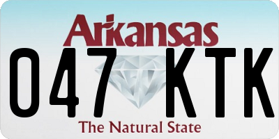 AR license plate 047KTK