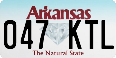 AR license plate 047KTL