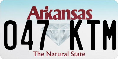 AR license plate 047KTM