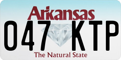 AR license plate 047KTP