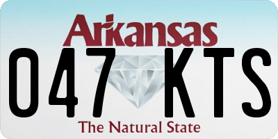 AR license plate 047KTS