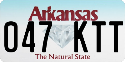 AR license plate 047KTT