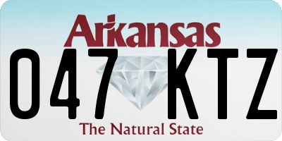 AR license plate 047KTZ