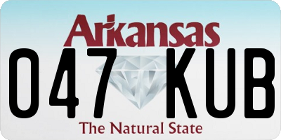 AR license plate 047KUB