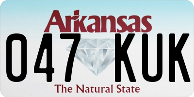AR license plate 047KUK