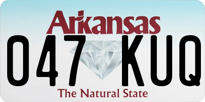 AR license plate 047KUQ