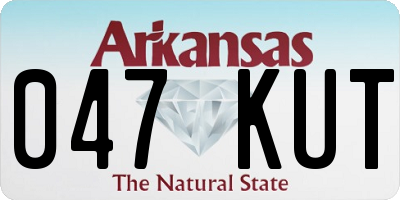 AR license plate 047KUT