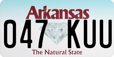 AR license plate 047KUU