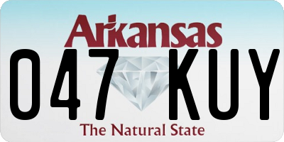 AR license plate 047KUY