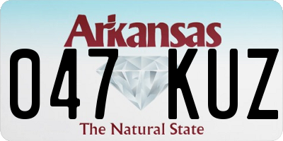 AR license plate 047KUZ