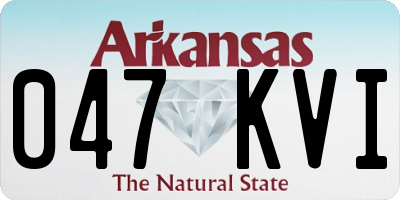 AR license plate 047KVI