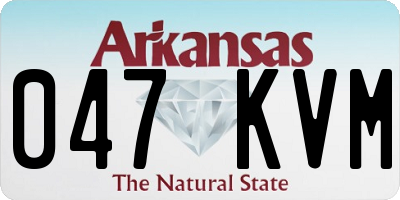 AR license plate 047KVM