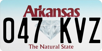 AR license plate 047KVZ