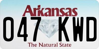 AR license plate 047KWD