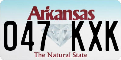 AR license plate 047KXK
