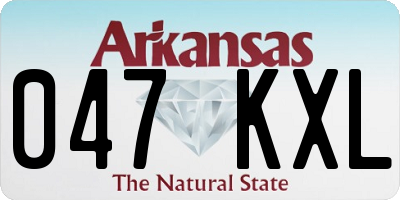 AR license plate 047KXL