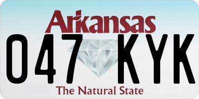 AR license plate 047KYK