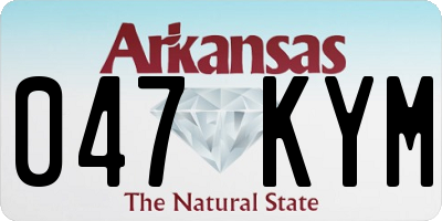 AR license plate 047KYM