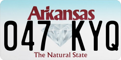 AR license plate 047KYQ
