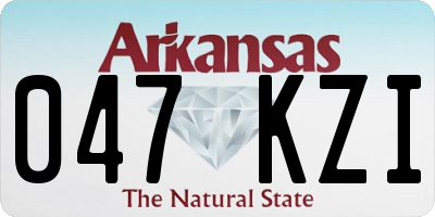 AR license plate 047KZI