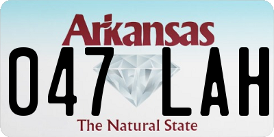 AR license plate 047LAH