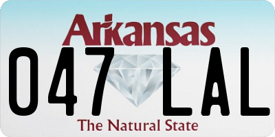 AR license plate 047LAL
