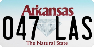 AR license plate 047LAS