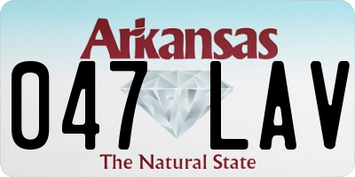 AR license plate 047LAV