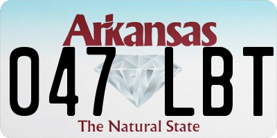 AR license plate 047LBT