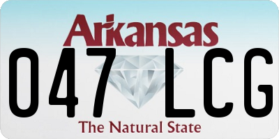 AR license plate 047LCG