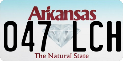AR license plate 047LCH