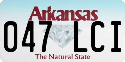 AR license plate 047LCI